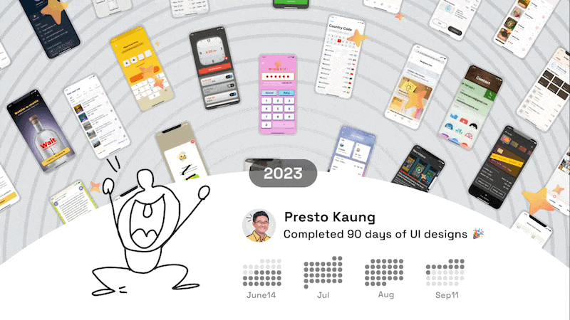 90 Days of UI showcase