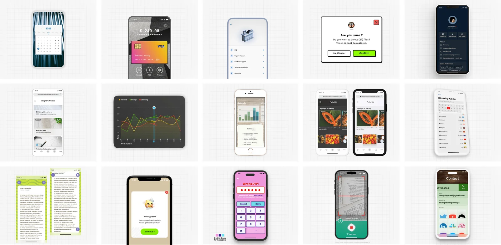 Experimental and playful styles