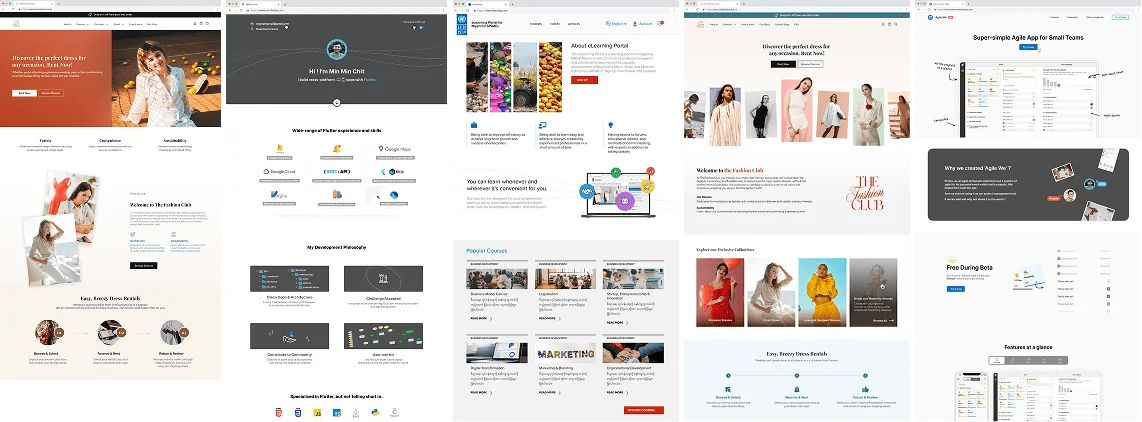 Expansive web layout