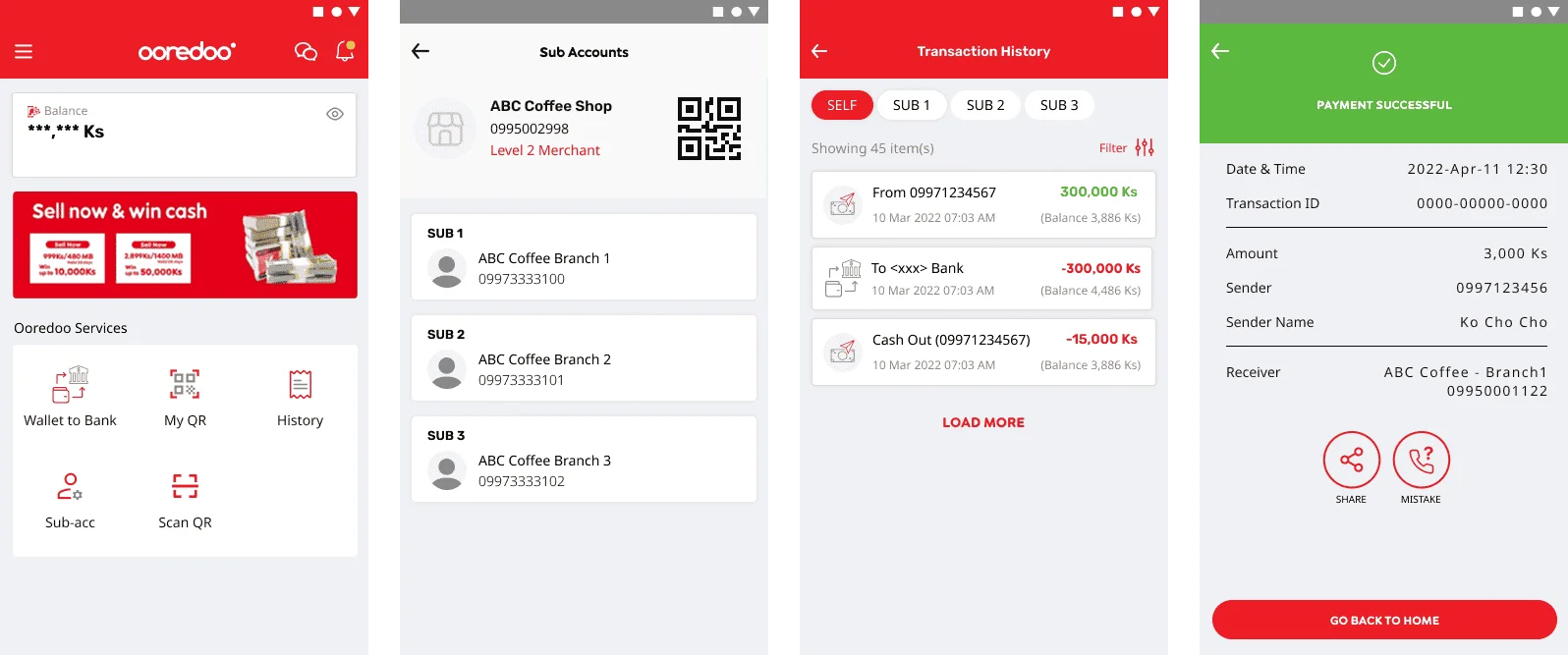 Merchant App onboarding, profile verification, and dynamic QR generation