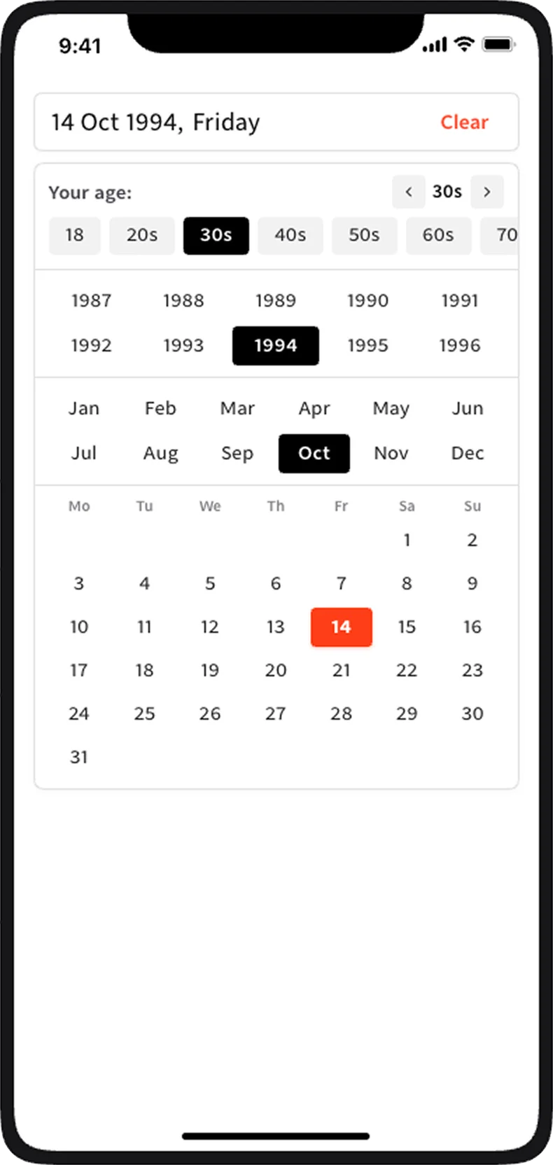 Calendar Picker